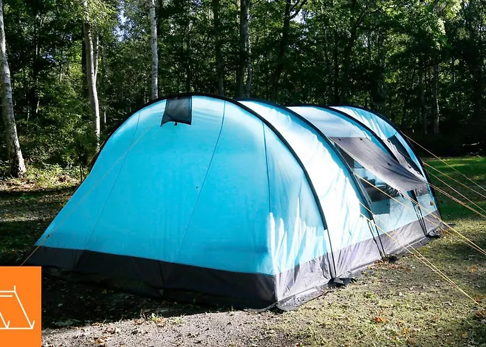 Campingplatz Familienwohnzelt Zelt Und Direkt Am Dranske